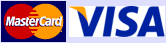 card logos: mastercard, visa